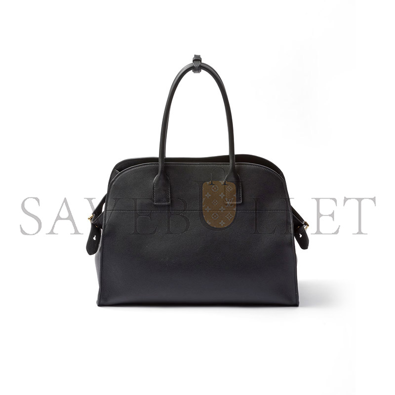 Pra*a large leather tote bag with buckles 1bg508 (40*29*20cm)